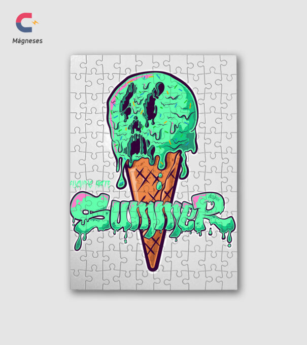 i f HATE summer | cyan minta fehér pólón